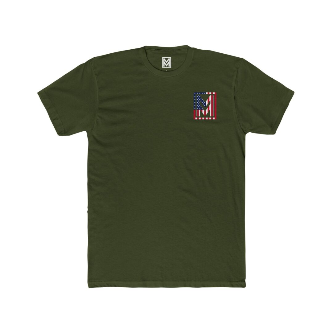 Patriotic Logo Tee - American Flag Short Sleeve Shirt - Image 8