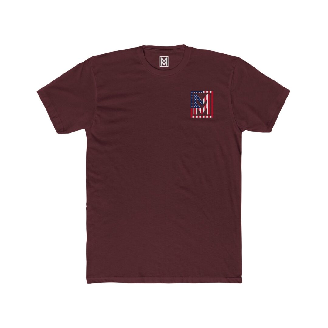 Patriotic Logo Tee - American Flag Short Sleeve Shirt - Image 35