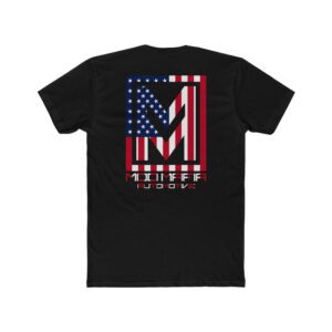 Patriotic Logo Tee - American Flag Short Sleeve Shirt