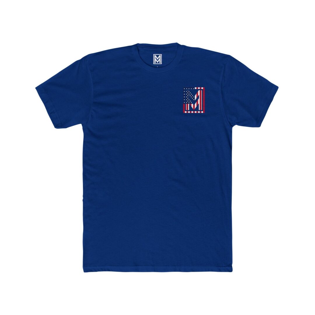 Patriotic Logo Tee - American Flag Short Sleeve Shirt - Image 26