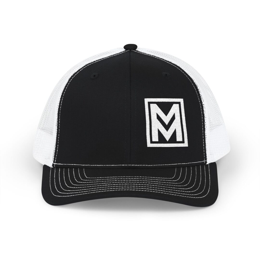 MM Monogram Trucker Cap - Snapback Mesh Hat - Image 5