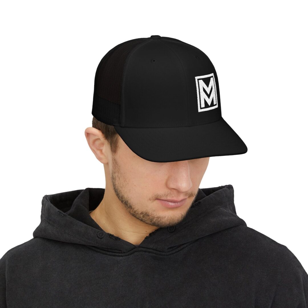 MM Monogram Trucker Cap - Snapback Mesh Hat - Image 19