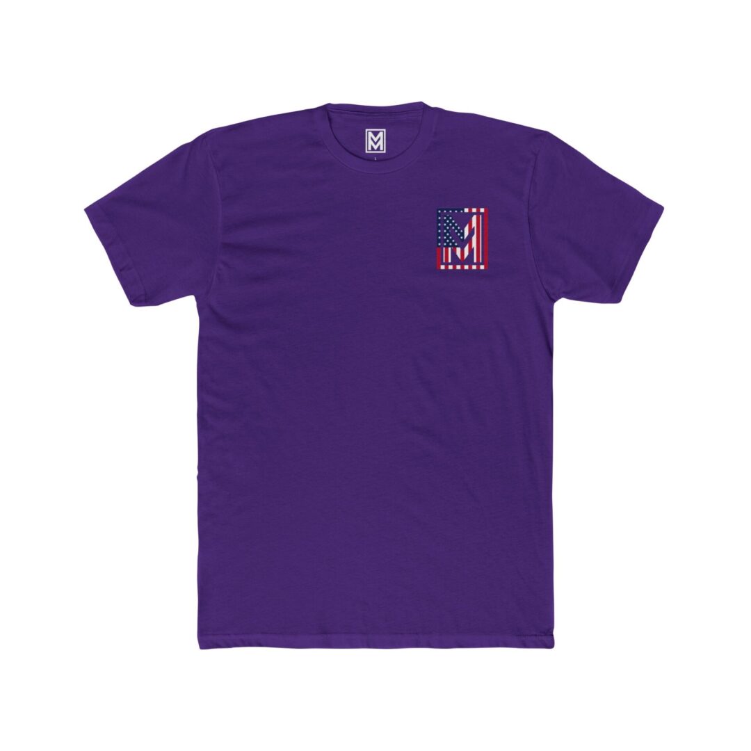 Patriotic Logo Tee - American Flag Short Sleeve Shirt - Image 32