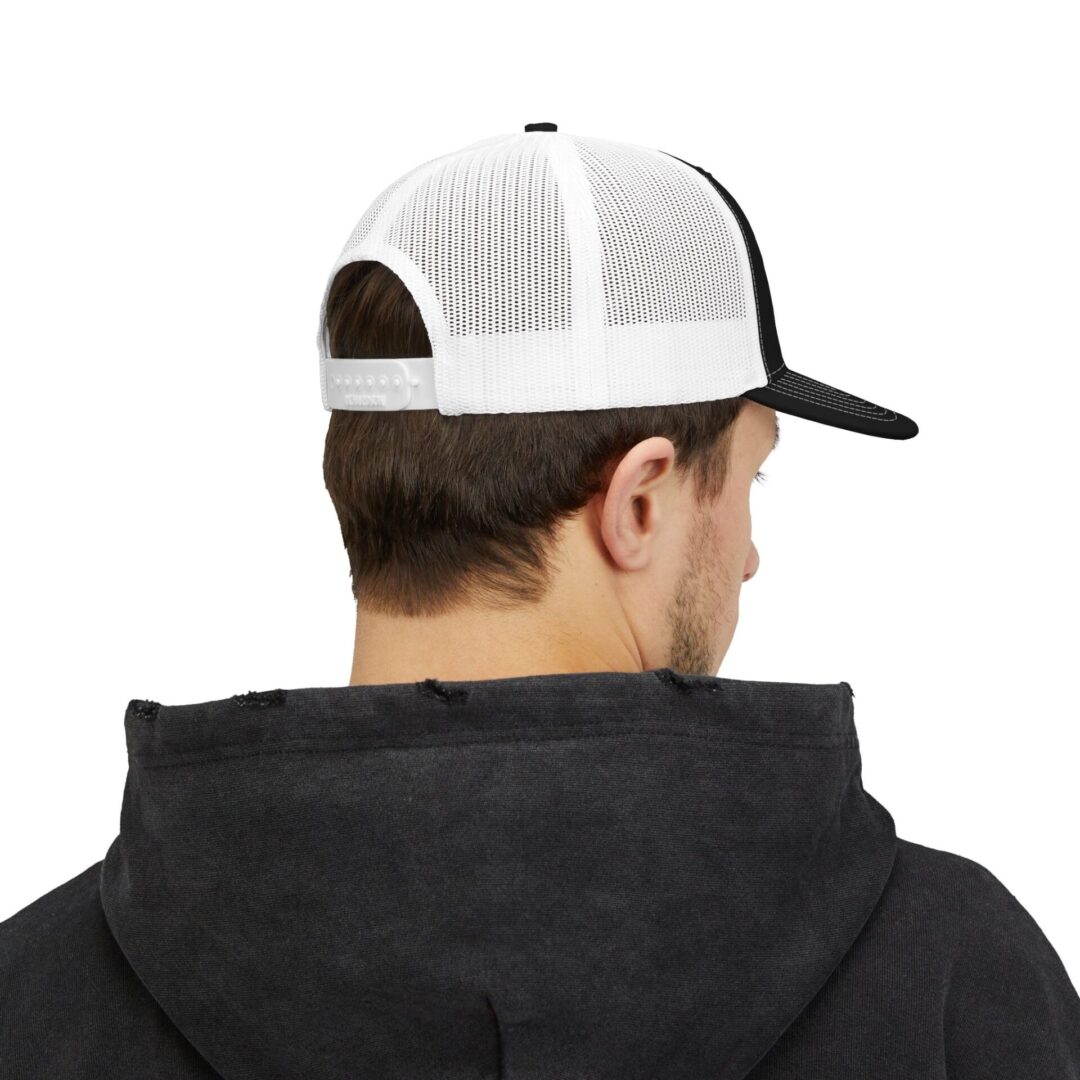 MM Monogram Trucker Cap - Snapback Mesh Hat - Image 8