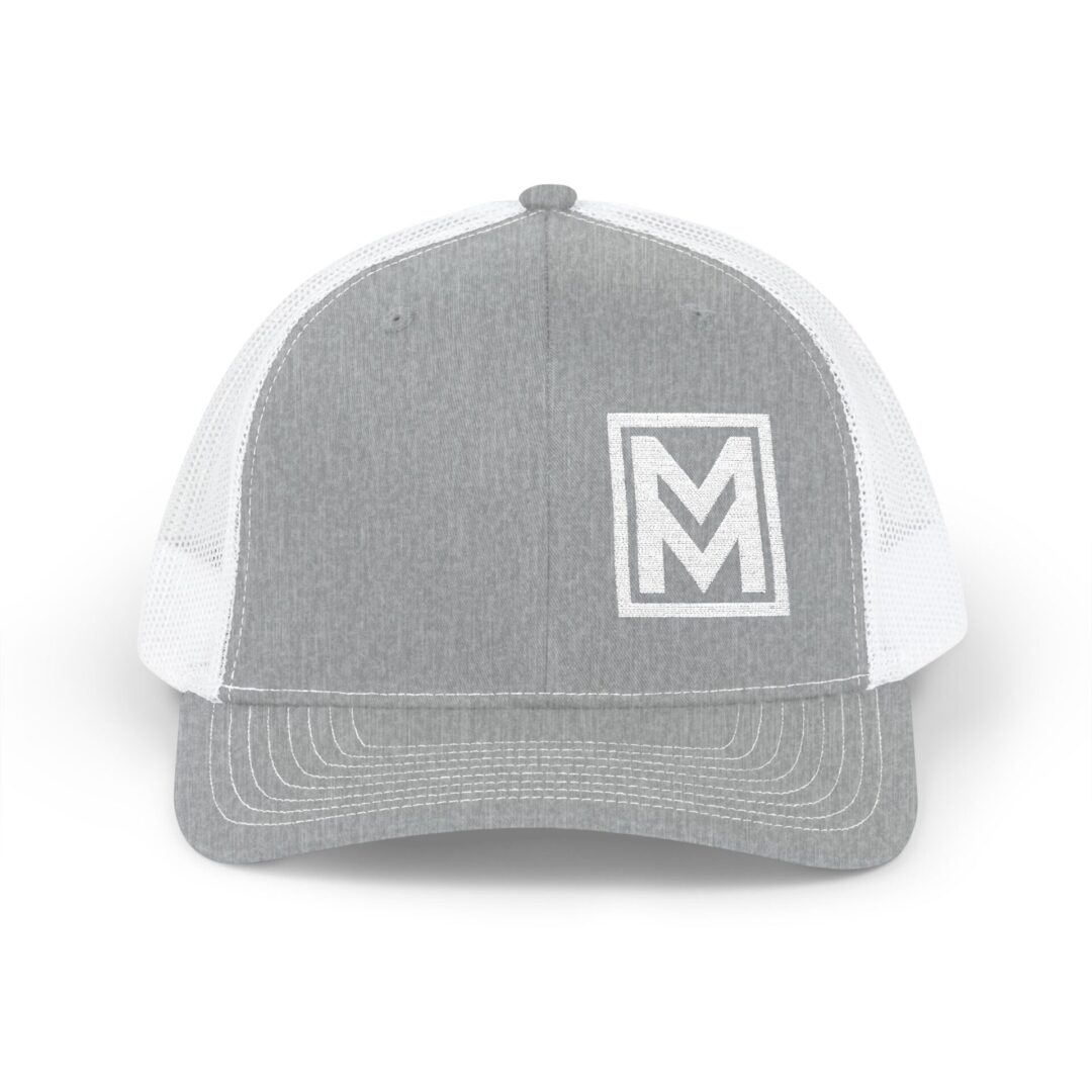 MM Monogram Trucker Cap - Snapback Mesh Hat - Image 9