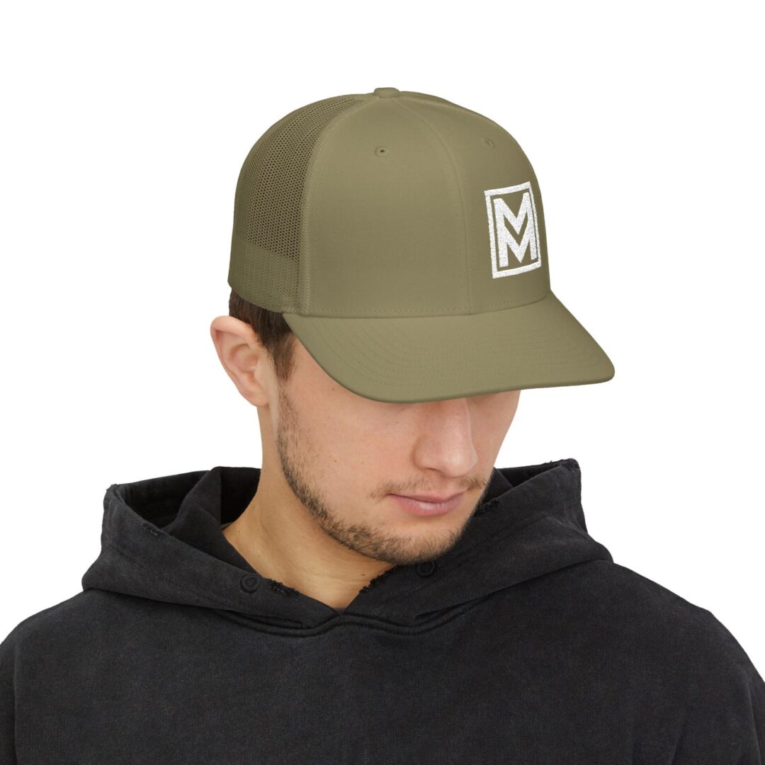 MM Monogram Trucker Cap - Snapback Mesh Hat - Image 27