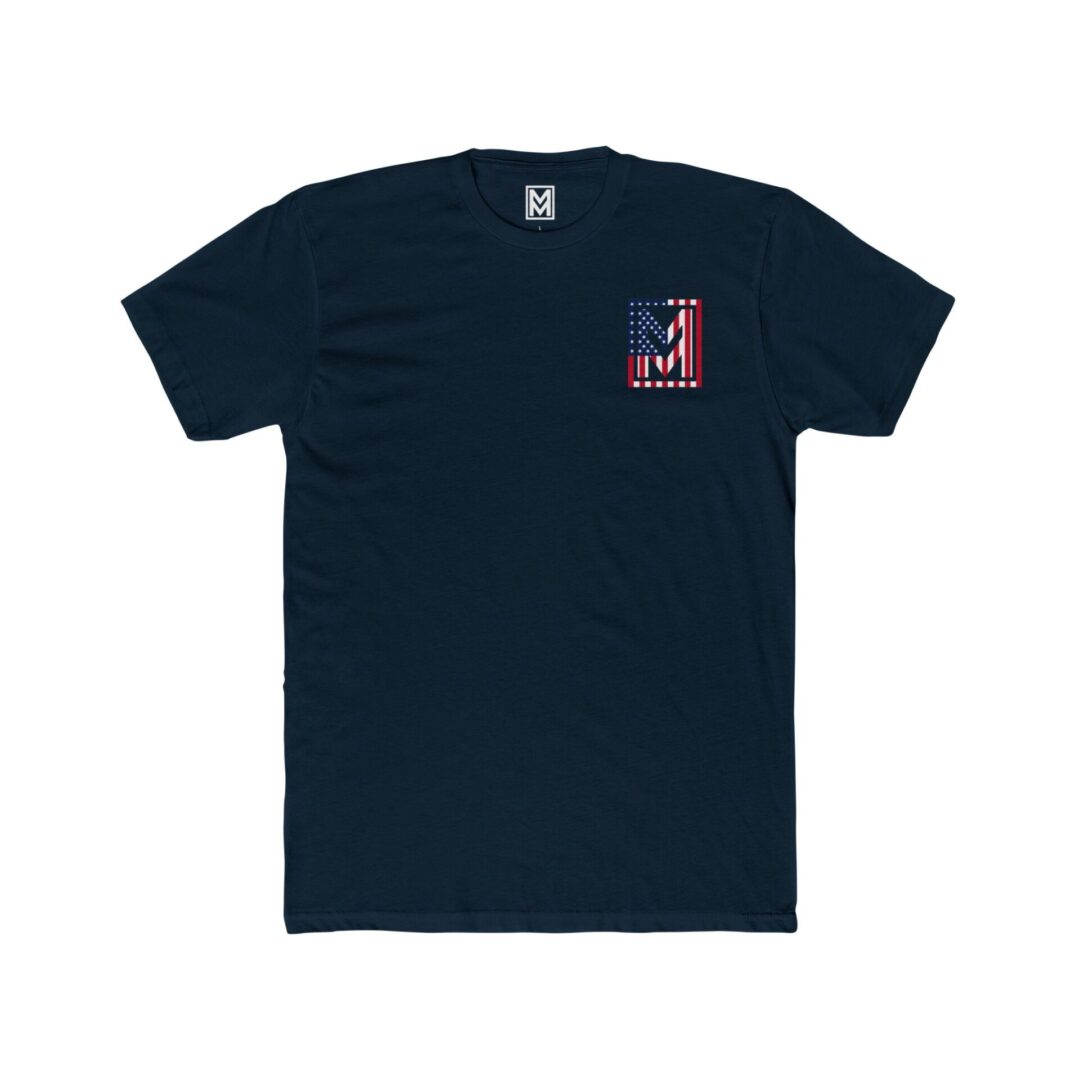 Patriotic Logo Tee - American Flag Short Sleeve Shirt - Image 29